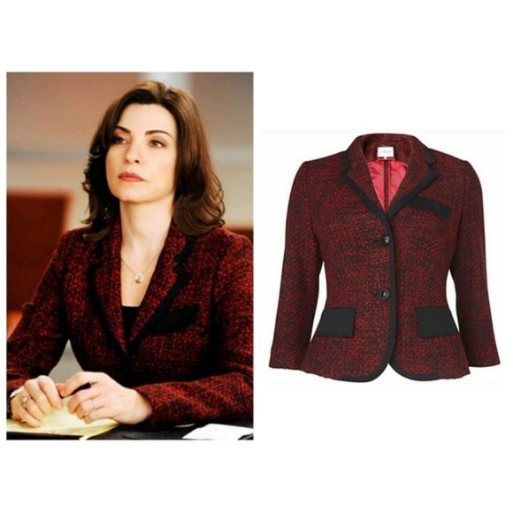 LK Bennett Jackets & Blazers - L.K. Bennett Chaya Tweed Cropped Jacket Poppy